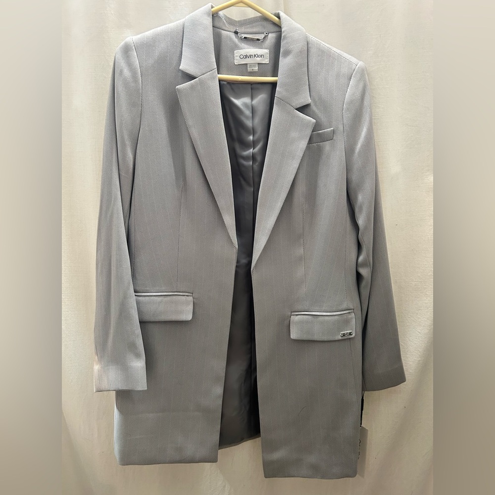 Calvin Klein fitted suit jacket